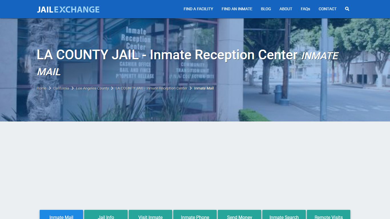 LA COUNTY JAIL - Inmate Reception Center Inmate Mail Policies | Los ...